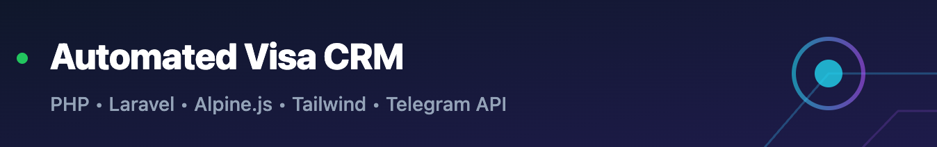 Разработка автоматизированной CRM-системы для визового сопровождения