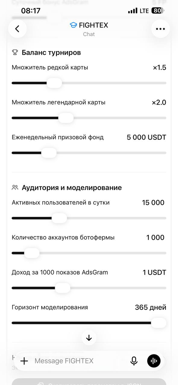 Аудитория и горизонт моделирования